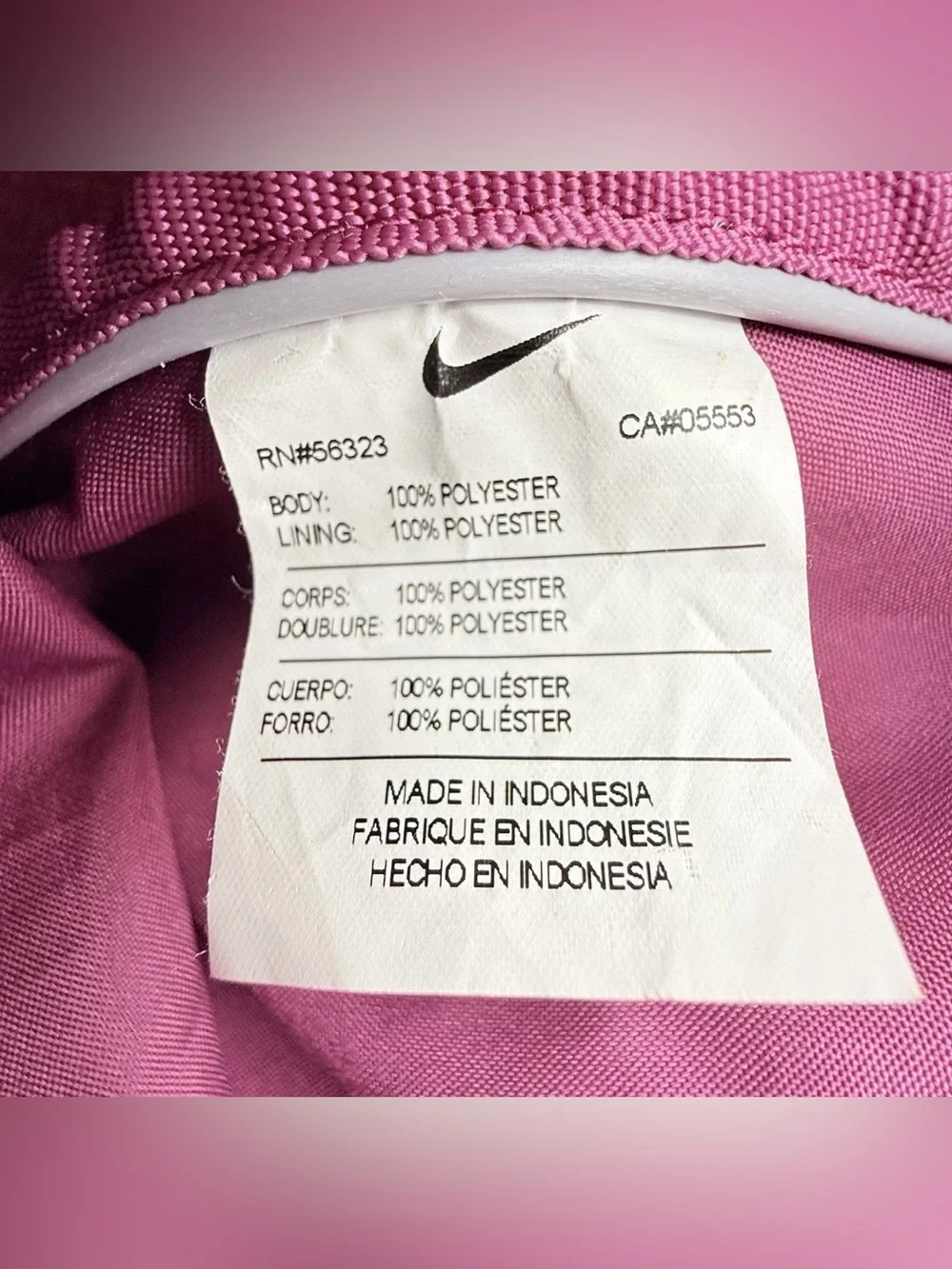 Nike Gym Club Training Duffel shoulder sport Bag heathered burgundy  Rush Pink